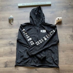 Men’s Salty Crew full zip rain coat